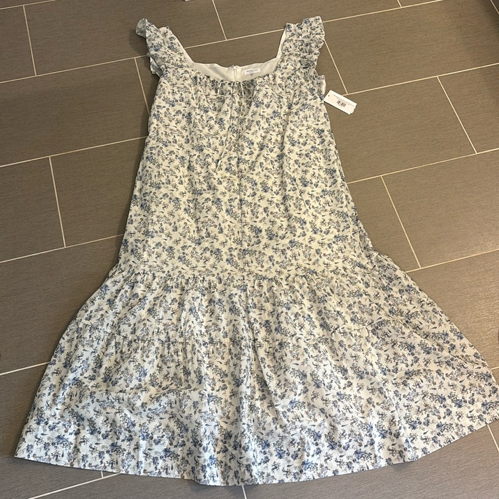 Worth Collective Emery Midi in Blue Floral 3XL